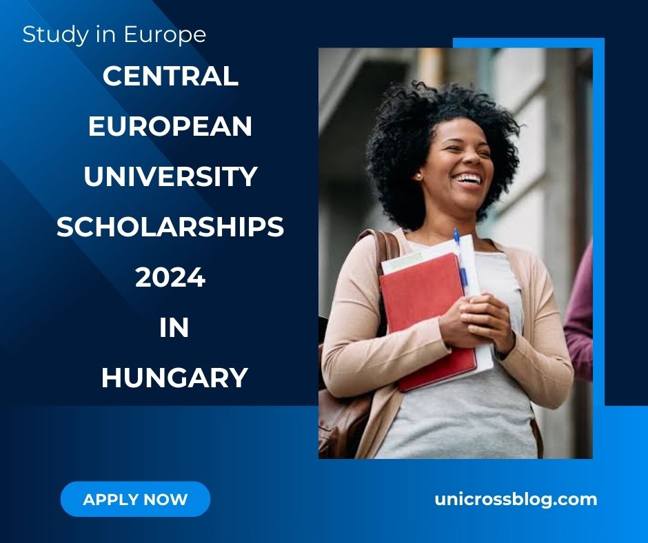 Central European University Scholarships 2024 In Hungary UnicrossBlog   Blue Gradient Corporate Business Facebook Post 