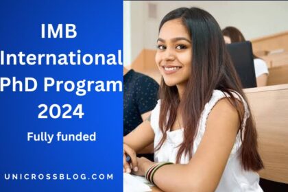 IMB International PhD Program 2024| Fully Funded