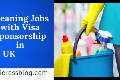 Cleaning Jobs with Visa Sponsorship in UK 2025