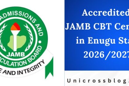 Accredited JAMB CBT Centres in Enugu State 2026/2027