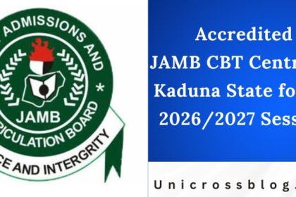 Accredited JAMB CBT Centres in Kaduna State for the 2026/2027 Session