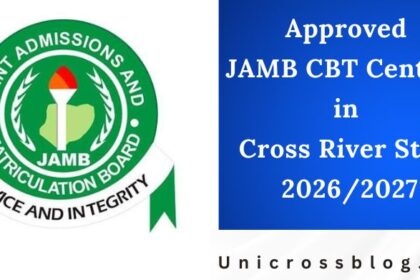 Approved JAMB CBT Centres in Cross River State 2026/2027