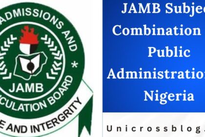 JAMB Subject Combination for Public Administration in Nigeria