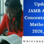 Updated JAMB Areas of Concentration for Mathematics 2026/2027