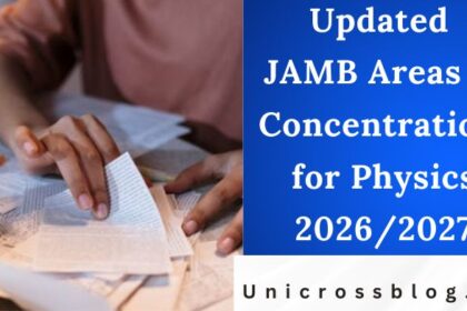 Updated JAMB Areas of Concentration for Physics 2026/2027