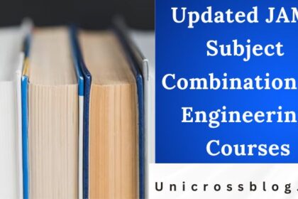 Updated JAMB Subject Combination for Engineering Courses