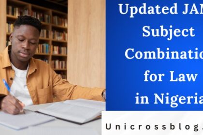 Updated JAMB Subject Combination for Law in Nigeria