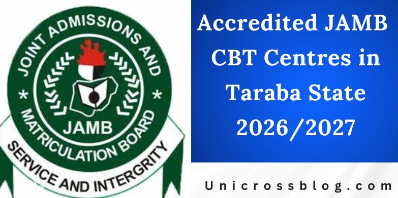 Accredited JAMB CBT Centres in Taraba State 2026/2027