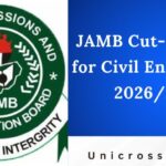 JAMB Cut-Off Mark for Civil Engineering 2026/2027