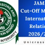 JAMB Cut-Off Mark for International Relations 2026/2027