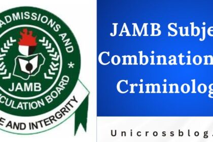 JAMB Subject Combination for Criminology