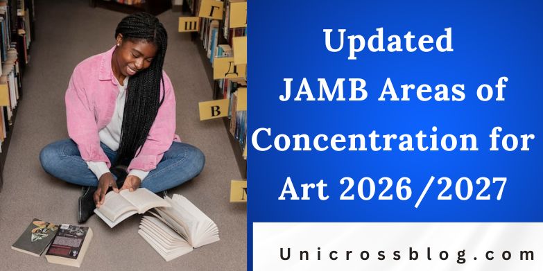 Updated JAMB Areas of Concentration for Art 2026/2027